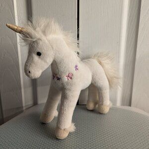 Douglas White Unicorn  10" Plush Stuffed Animal Cuddle Toy 2012